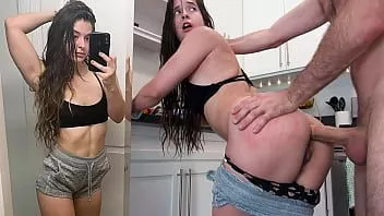play De eerste keer dat ruwe anale seks leidt tot meerdere anale orgasmes - Abbie Maley wordt in haar kont geneukt door James Deen