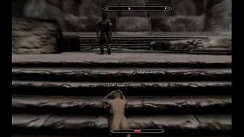 চালান পর্ণ skyrim- দস্যুদের দ্বারা পরাজিত এবং পায়ূ fucked